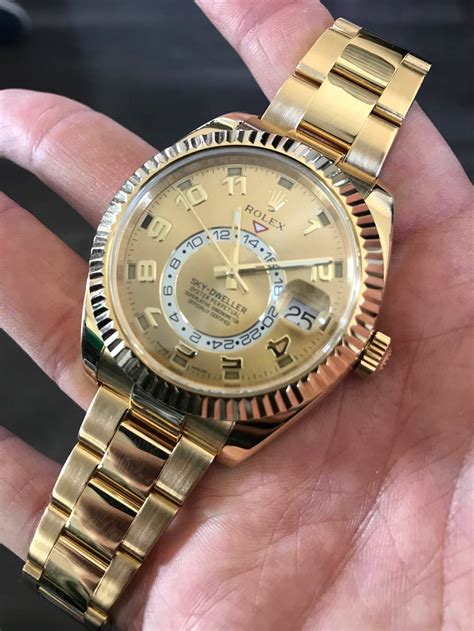 is rolex gold skydweller flashy|rolex sky dweller symphony.